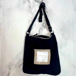 Sosken studios black nude crossbody purse bag